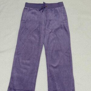Vintage Juicy Couture Girl's Velour w/ Sparkles Sweatpants - Lilac - Size 7